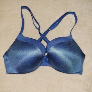 VS Racerback push up bra 32C blue
